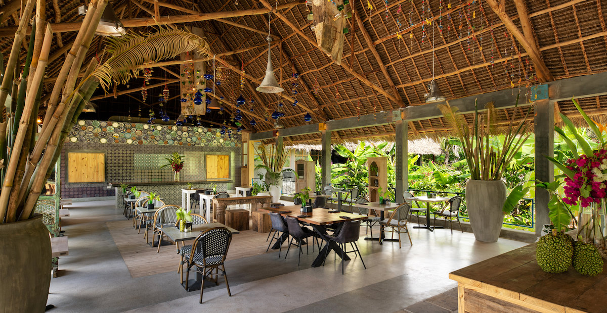 Restaurant dining area at Fun Beach Hotel Zanzibar