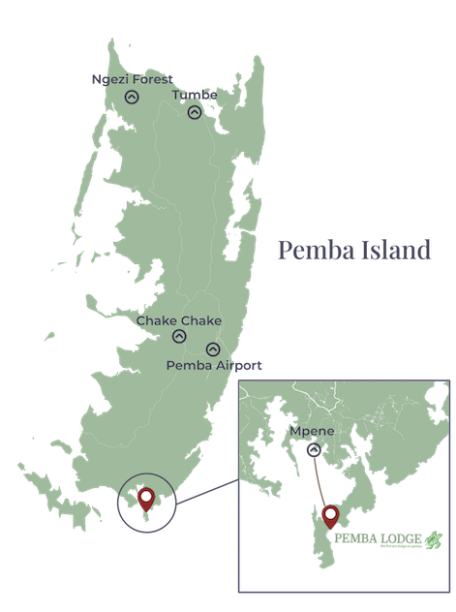 Our Zanzibar Pemba Island Map